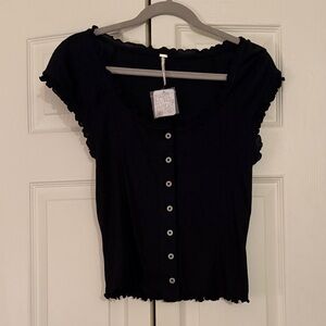 NWT Free People Ribbed Tee